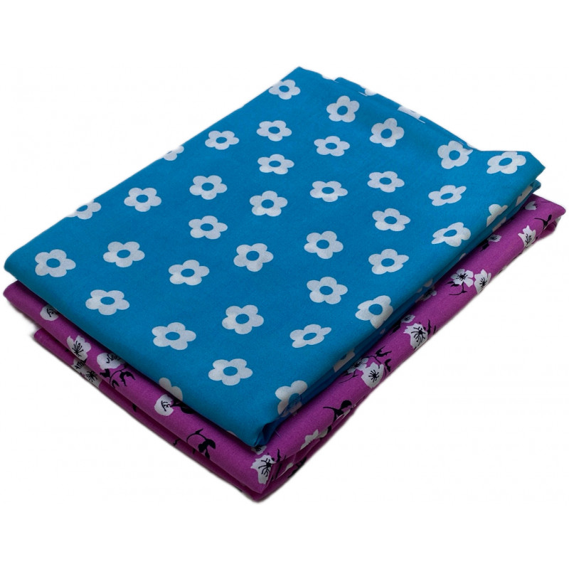 Kit de 2 Retalhos de Viscose • Retalhos de Tecidos